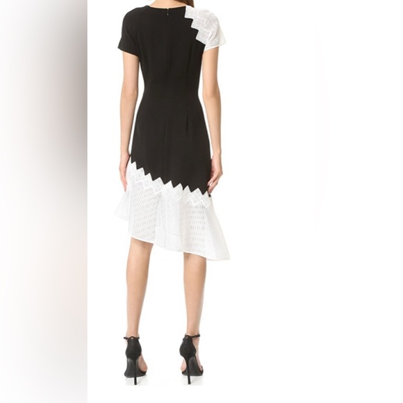 JONATHAN SIMKHAI Black & White Crepe Dress - Picture 3 of 7